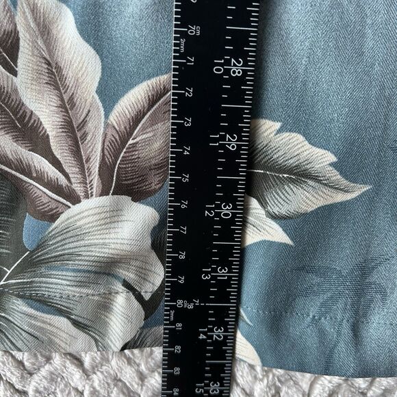 Burma Bibas 100% Silk Hawaiian Aloha Shirt Men’s Sz Lg Tropical Floral Palm Shir - Picture 12 of 14